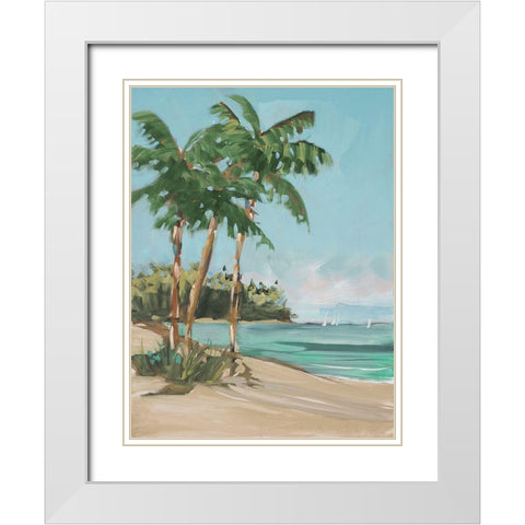 Hazy Solitude White Modern Wood Framed Art Print with Double Matting by Slivka, Jane