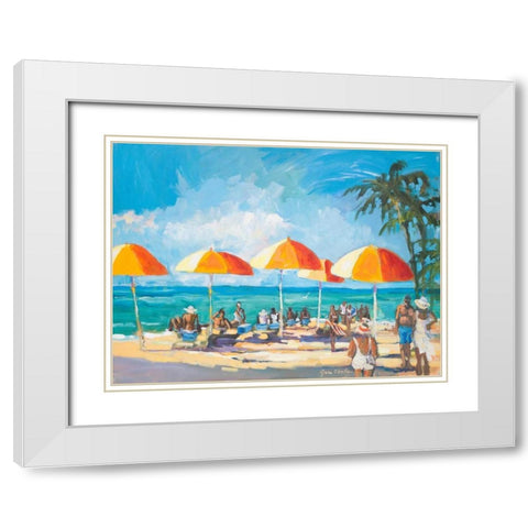 Sunny Daze White Modern Wood Framed Art Print with Double Matting by Slivka, Jane