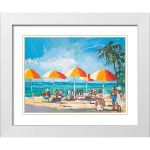 Sunny Daze White Modern Wood Framed Art Print with Double Matting by Slivka, Jane