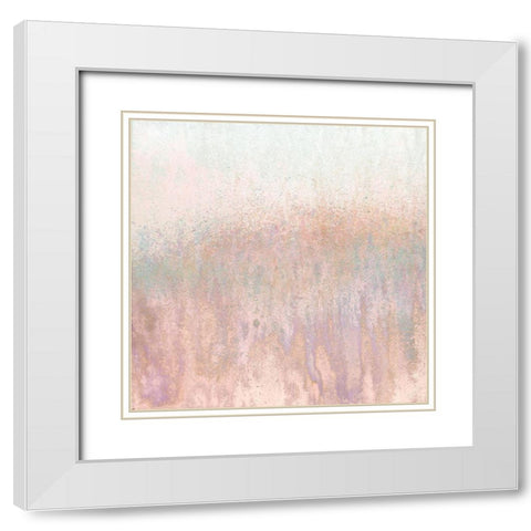 Blushing Woods White Modern Wood Framed Art Print with Double Matting by Gonzalez, Roberto