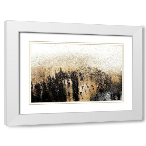 Starry Night White Modern Wood Framed Art Print with Double Matting by Gonzalez, Roberto