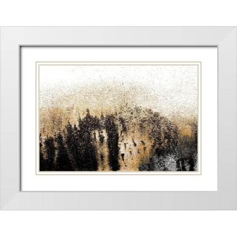 Starry Night White Modern Wood Framed Art Print with Double Matting by Gonzalez, Roberto