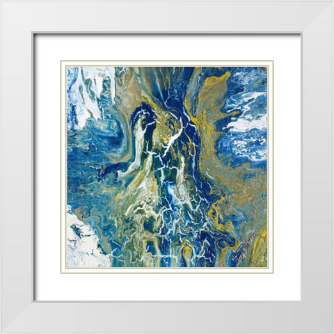 Tropical Storm I White Modern Wood Framed Art Print with Double Matting by Gonzalez, Roberto