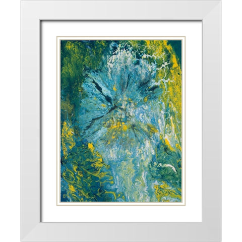 The Sea I White Modern Wood Framed Art Print with Double Matting by Gonzalez, Roberto