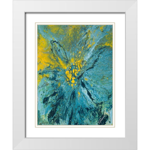 The Sea II White Modern Wood Framed Art Print with Double Matting by Gonzalez, Roberto