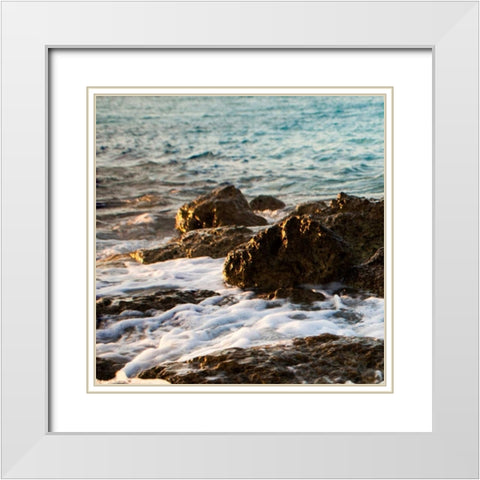 On the Rocks I White Modern Wood Framed Art Print with Double Matting by Bryant, Susan