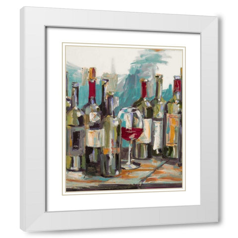 Uncorked I White Modern Wood Framed Art Print with Double Matting by French-Roussia, Heather A.