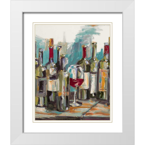 Uncorked I White Modern Wood Framed Art Print with Double Matting by French-Roussia, Heather A.