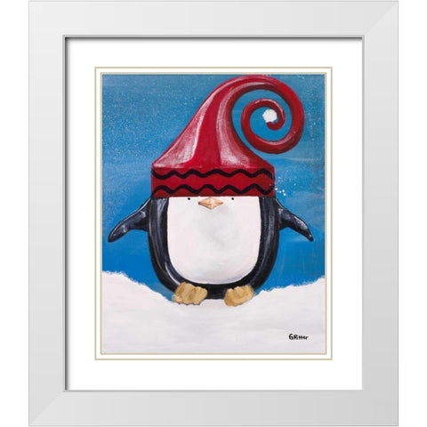 Paddison and Friends III White Modern Wood Framed Art Print with Double Matting by Ritter, Gina