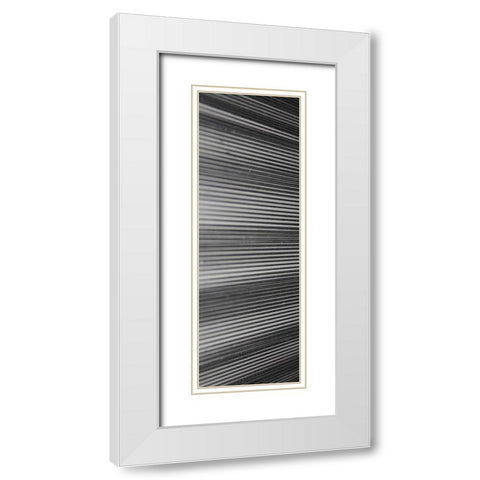 Threads II White Modern Wood Framed Art Print with Double Matting by Rodriguez, Jairo