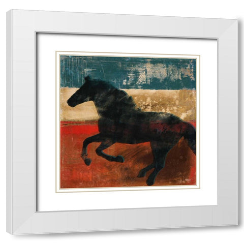 Wild and Free I White Modern Wood Framed Art Print with Double Matting by Meneely, Dan