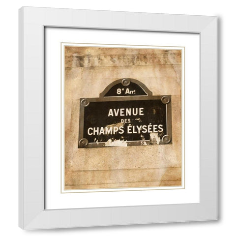 French Street I White Modern Wood Framed Art Print with Double Matting by Navas, Emily