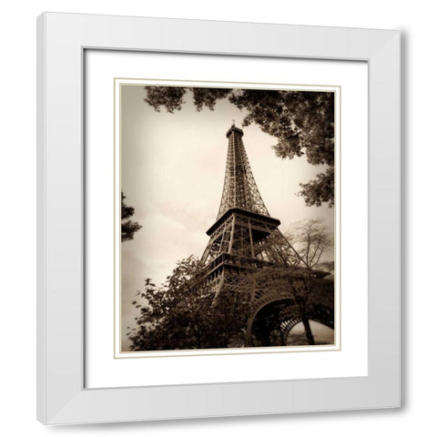 Last Day in Paris I White Modern Wood Framed Art Print with Double Matting by Navas, Emily