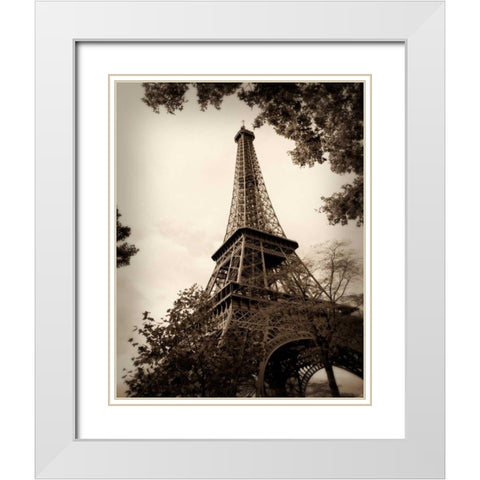 Last Day in Paris I White Modern Wood Framed Art Print with Double Matting by Navas, Emily