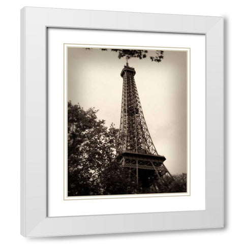 Last Day in Paris II White Modern Wood Framed Art Print with Double Matting by Navas, Emily