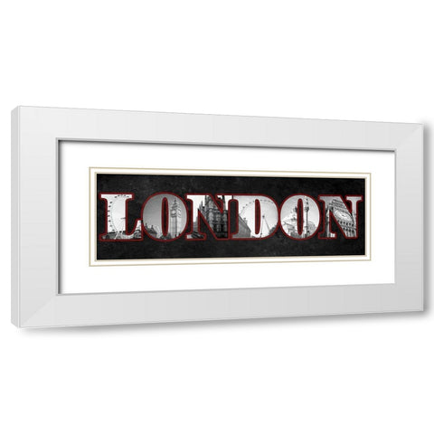 London White Modern Wood Framed Art Print with Double Matting by Navas, Emily