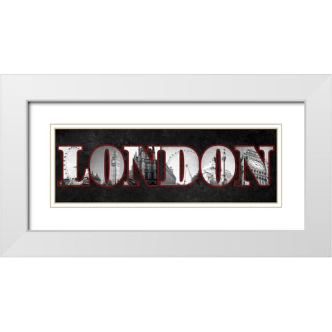 London White Modern Wood Framed Art Print with Double Matting by Navas, Emily