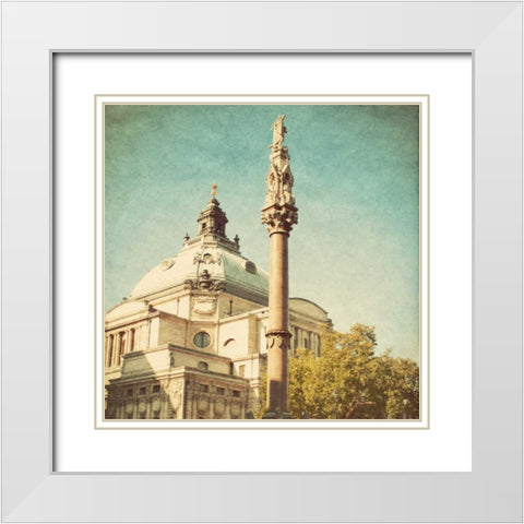 London Sights IV White Modern Wood Framed Art Print with Double Matting by Navas, Emily