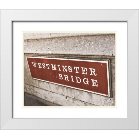 London II White Modern Wood Framed Art Print with Double Matting by Navas, Emily