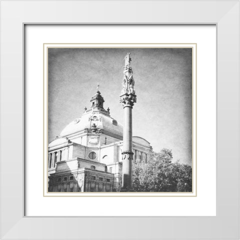 London Sights IV White Modern Wood Framed Art Print with Double Matting by Navas, Emily
