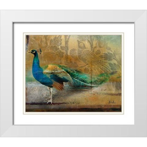 Feathered Dreams I White Modern Wood Framed Art Print with Double Matting by Pinto, Patricia
