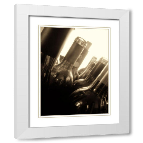 Open Bottle II White Modern Wood Framed Art Print with Double Matting by French-Roussia, Heather A.