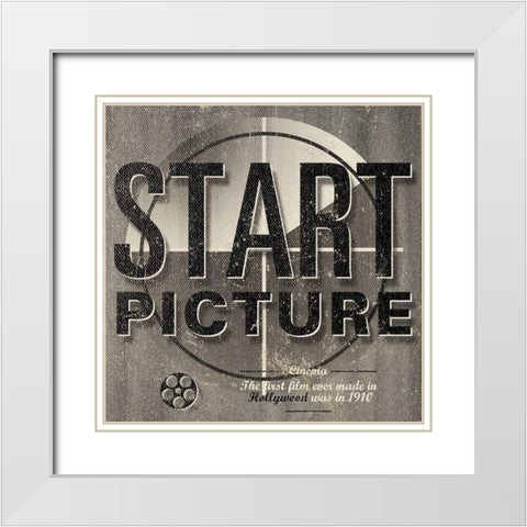 Picture Start White Modern Wood Framed Art Print with Double Matting by Sd Graphics Studio
