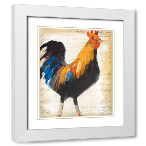 Morning Glory I White Modern Wood Framed Art Print with Double Matting by Slivka, Jane