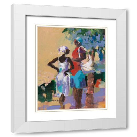 Saturday Morning I White Modern Wood Framed Art Print with Double Matting by Slivka, Jane