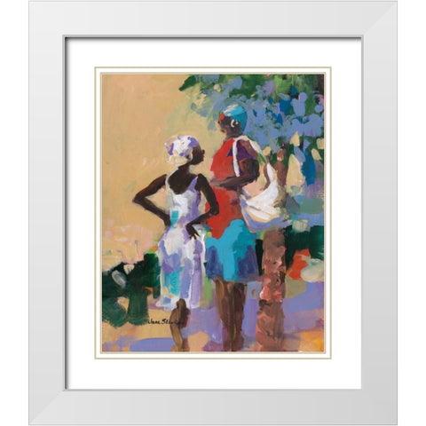 Saturday Morning I White Modern Wood Framed Art Print with Double Matting by Slivka, Jane