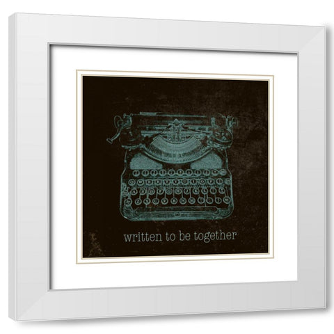Written to be Together White Modern Wood Framed Art Print with Double Matting by SD Graphics Studio