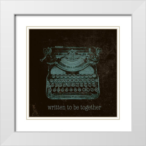 Written to be Together White Modern Wood Framed Art Print with Double Matting by SD Graphics Studio