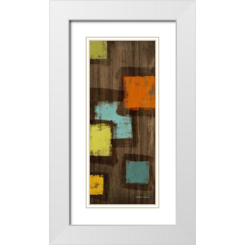Juna II White Modern Wood Framed Art Print with Double Matting by Marcon, Michael