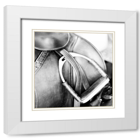 Derby Square II White Modern Wood Framed Art Print with Double Matting by Bryant, Susan