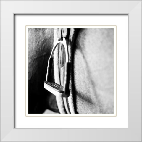 In the Stable II White Modern Wood Framed Art Print with Double Matting by Bryant, Susan
