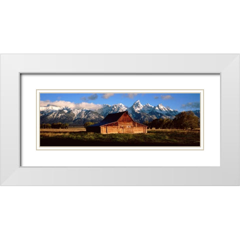 Alma Moulton Barn White Modern Wood Framed Art Print with Double Matting by Lake, Shelley