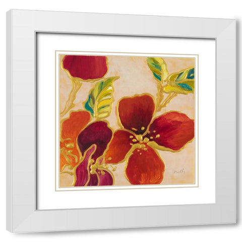 Happy Together I White Modern Wood Framed Art Print with Double Matting by Loreth, Lanie