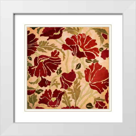 Autumn Showers Bring Flowers I White Modern Wood Framed Art Print with Double Matting by Loreth, Lanie
