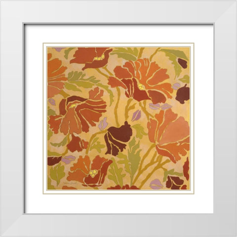 Spring Showers Bring Flowers I White Modern Wood Framed Art Print with Double Matting by Loreth, Lanie