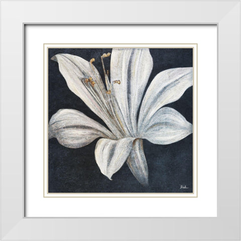 Lily of the Evening Nile White Modern Wood Framed Art Print with Double Matting by Pinto, Patricia