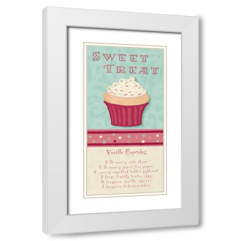 Sweet Treat White Modern Wood Framed Art Print with Double Matting by Hakimipour, Tiffany