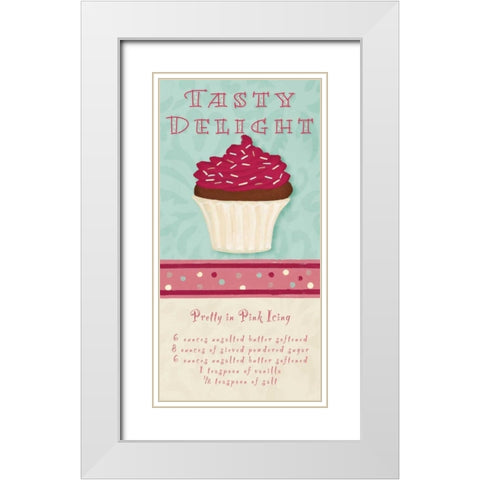 Tasty Delight White Modern Wood Framed Art Print with Double Matting by Hakimipour, Tiffany