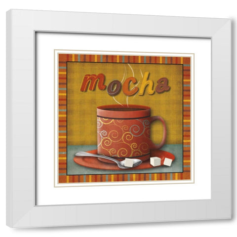 Mocha White Modern Wood Framed Art Print with Double Matting by Studio, Sd Graphics