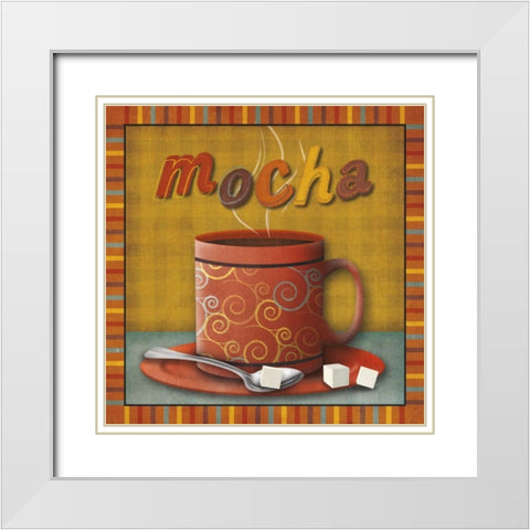Mocha White Modern Wood Framed Art Print with Double Matting by Studio, Sd Graphics