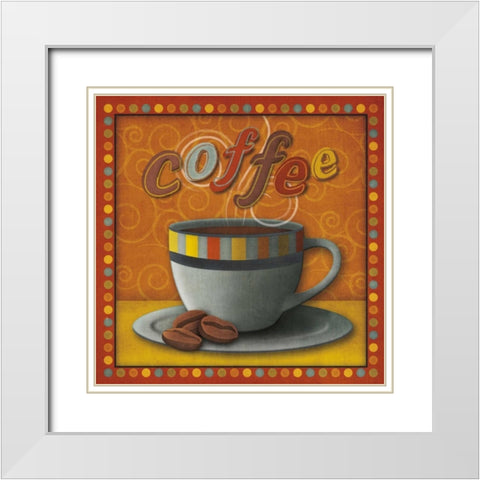 Coffee White Modern Wood Framed Art Print with Double Matting by Studio, Sd Graphics