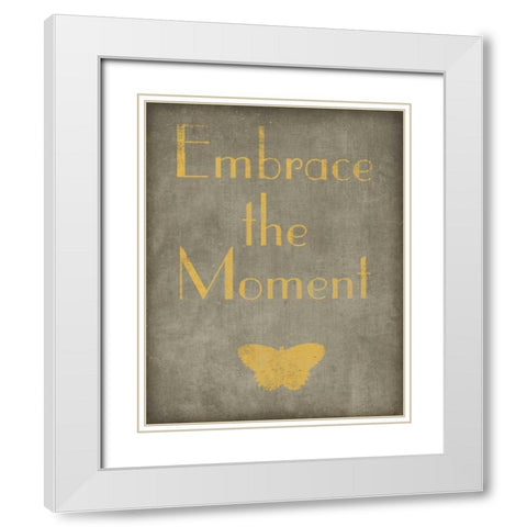 The Moment White Modern Wood Framed Art Print with Double Matting by Studio, Sd Graphics