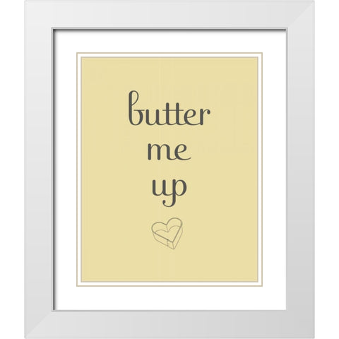 Butter White Modern Wood Framed Art Print with Double Matting by Studio, Sd Graphics