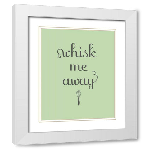 Whisk White Modern Wood Framed Art Print with Double Matting by Studio, Sd Graphics