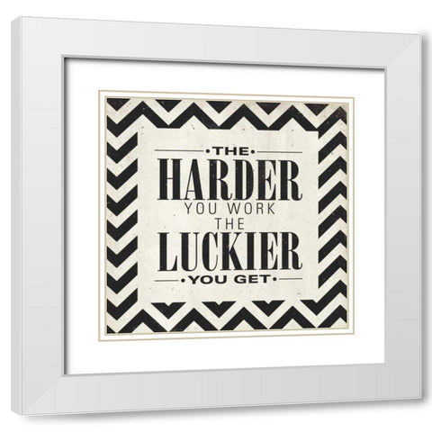 Harder Border White Modern Wood Framed Art Print with Double Matting by Sundance Studio