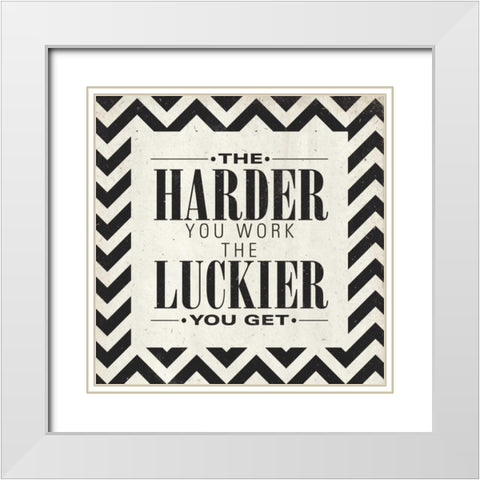 Harder Border White Modern Wood Framed Art Print with Double Matting by Sundance Studio